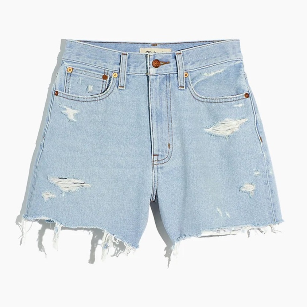 NWT Madewell Momjean Short in Flintwood Wash 27